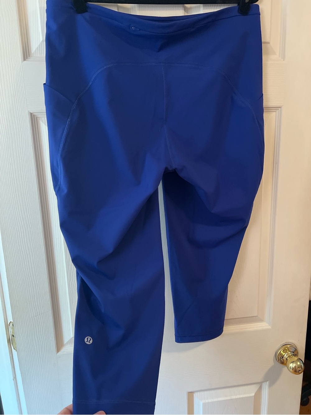 #002 Lululemon Swift Speed High-Rise Crop 21" Psychic Blue EUC Sz 18 - Picture 2 of 5